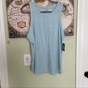 LOFT HEATHER BLUE MUSCLE TANK